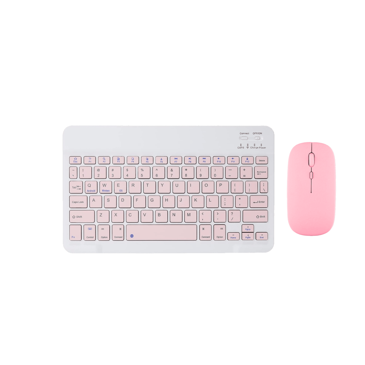 Kit Teclado + Mouse Inalámbrico Motomo K5 Rosado