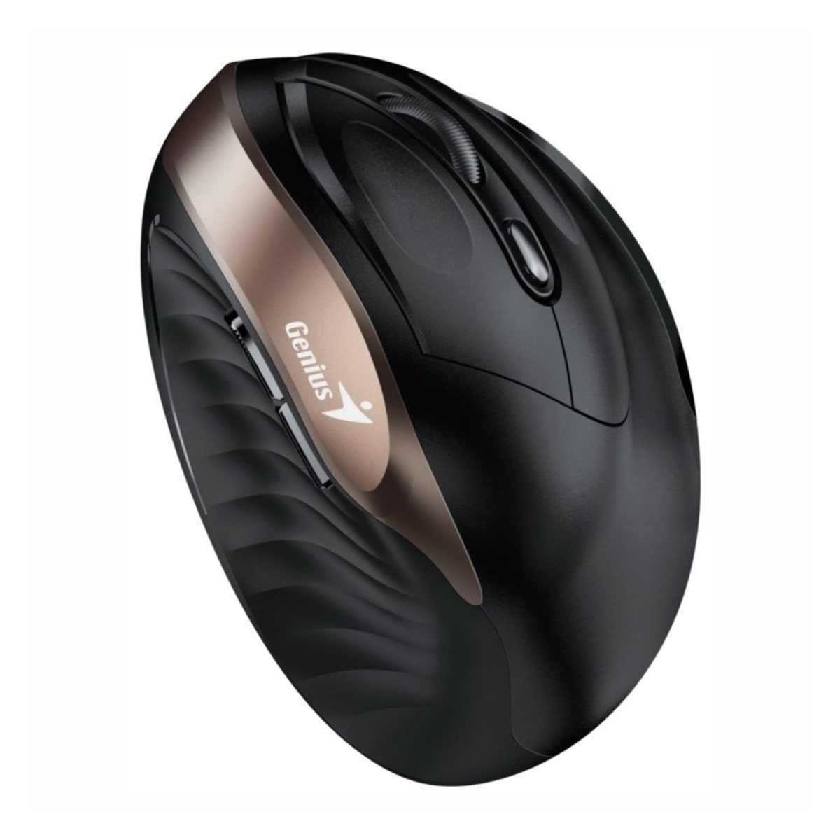 Mouse Inalambrico Genius Ergo 8250s Vertical Ergonomico Negro Dorado – imagen 2