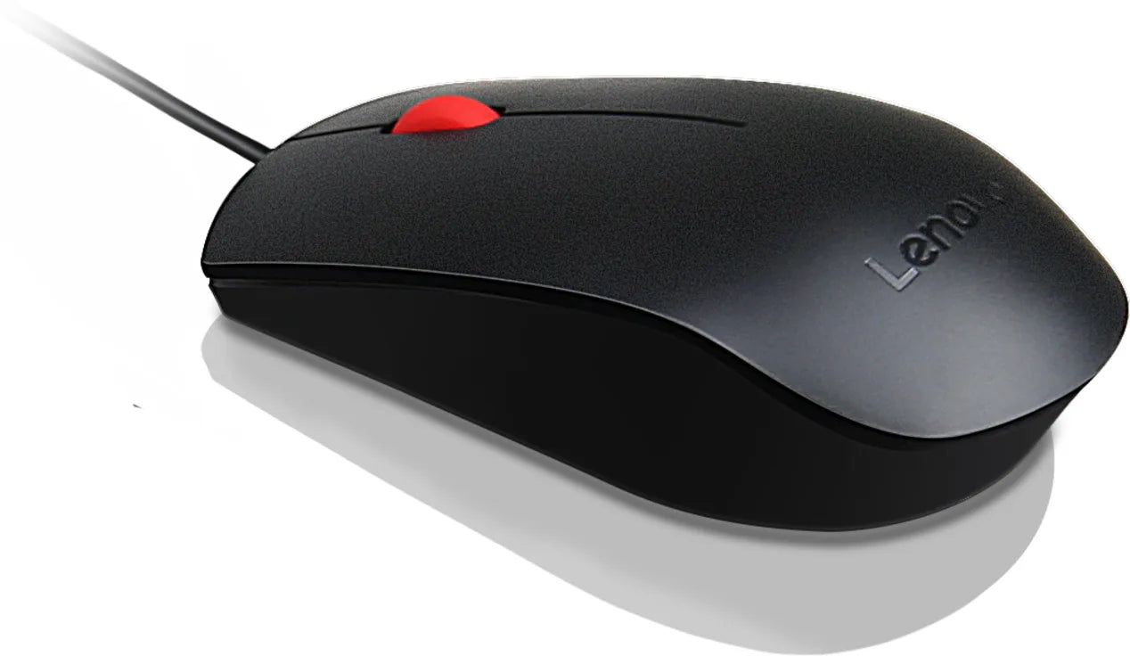Mouse Lenovo Con Cable Essential Usb Color Negro – imagen 2