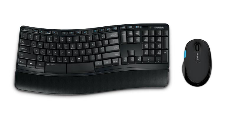 Combo Teclado + Mouse Microsoft Inalámbrico Sculpt Comfort Negro – imagen 2