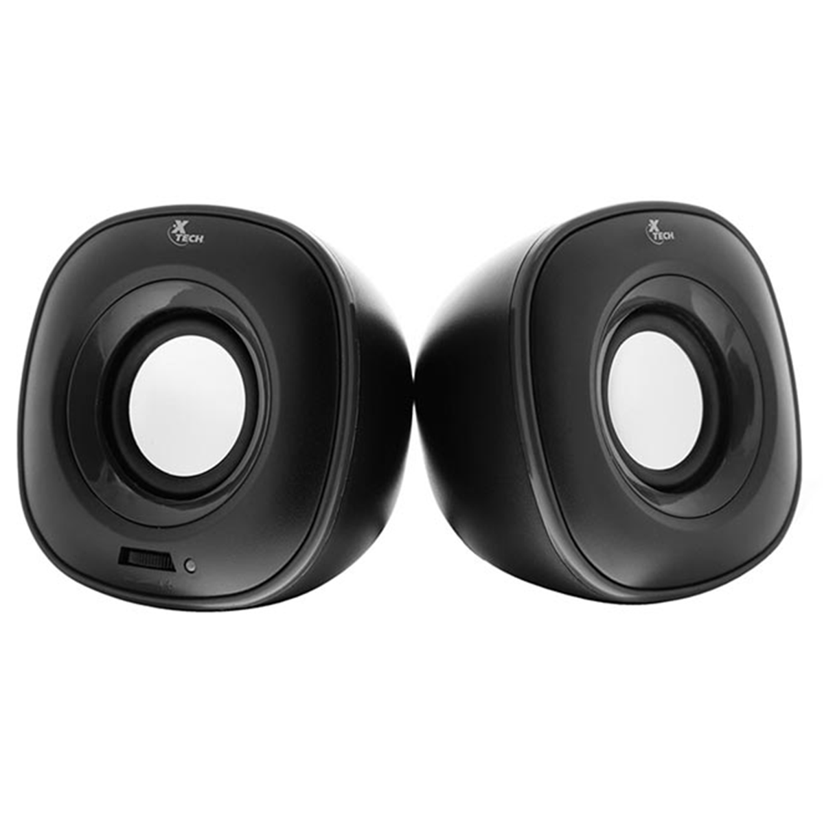 Parlante Xtech Mini Para Pc 2.0 5w Rms Usb Y 3,5mm Spekter Negro