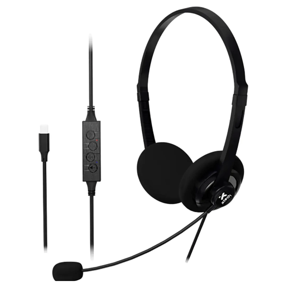 Audifonos Xtech Xth-245 Con Microfono ENC Tipo C Negro