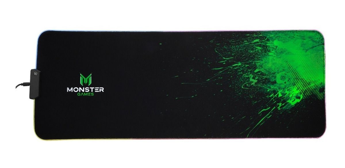 Mousepad Gamer Monster 80x30 Cm Rgb Negro – imagen 2