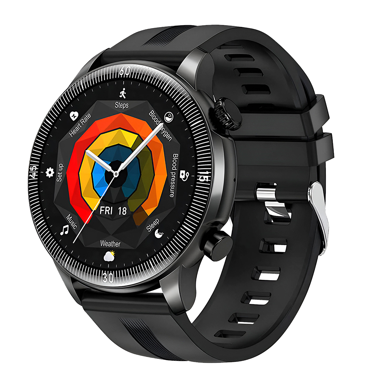 Smartwatch Deportivo Hoco Y31 Pantalla 1.46" Bluetooth 5.3 IP67 Negro