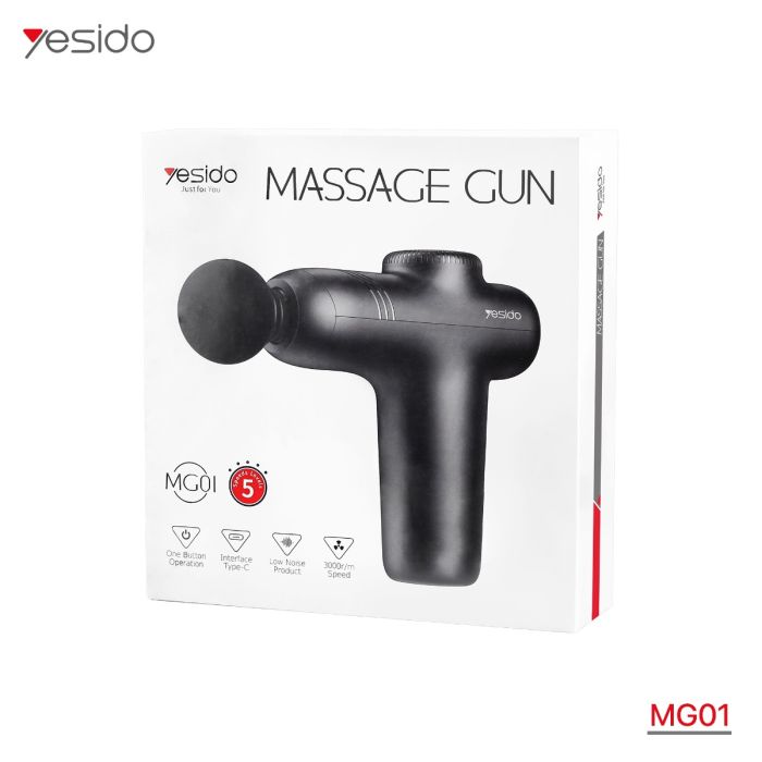 Pistola Masajeadora Gun Yesido Mg01 Negro – imagen 4