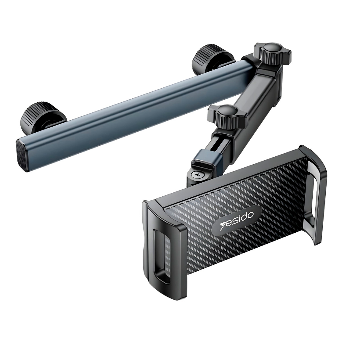 Soporte Respaldo Asiento Para Tablet Yesido C294 Con Brazos Plegables Negro
