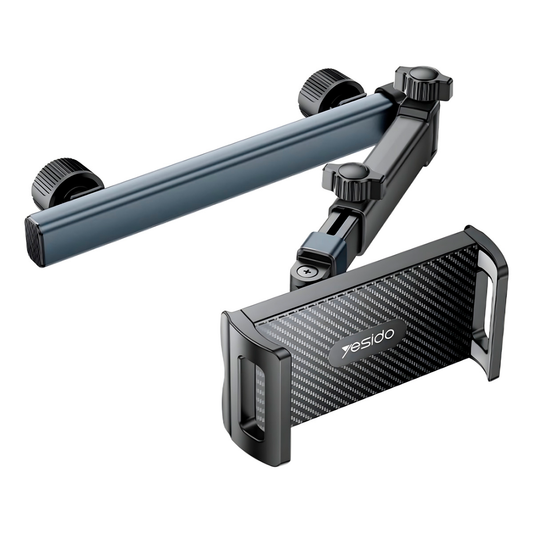 Soporte Respaldo Asiento Para Tablet Yesido C294 Con Brazos Plegables Negro