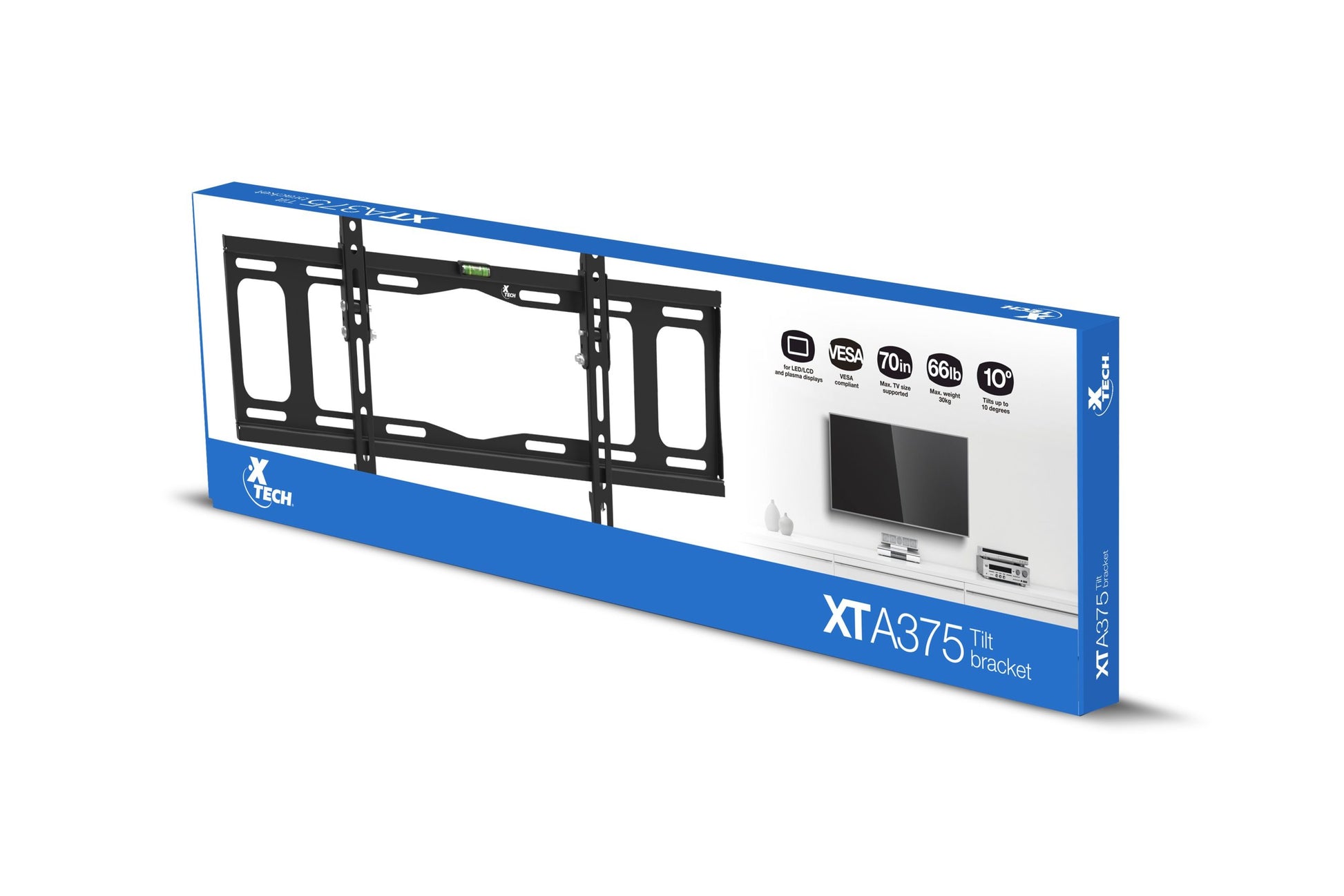 Soporte Led 32' A 70' Inclinable Hasta 29kg Xtech Xta-375 Negro – imagen 2