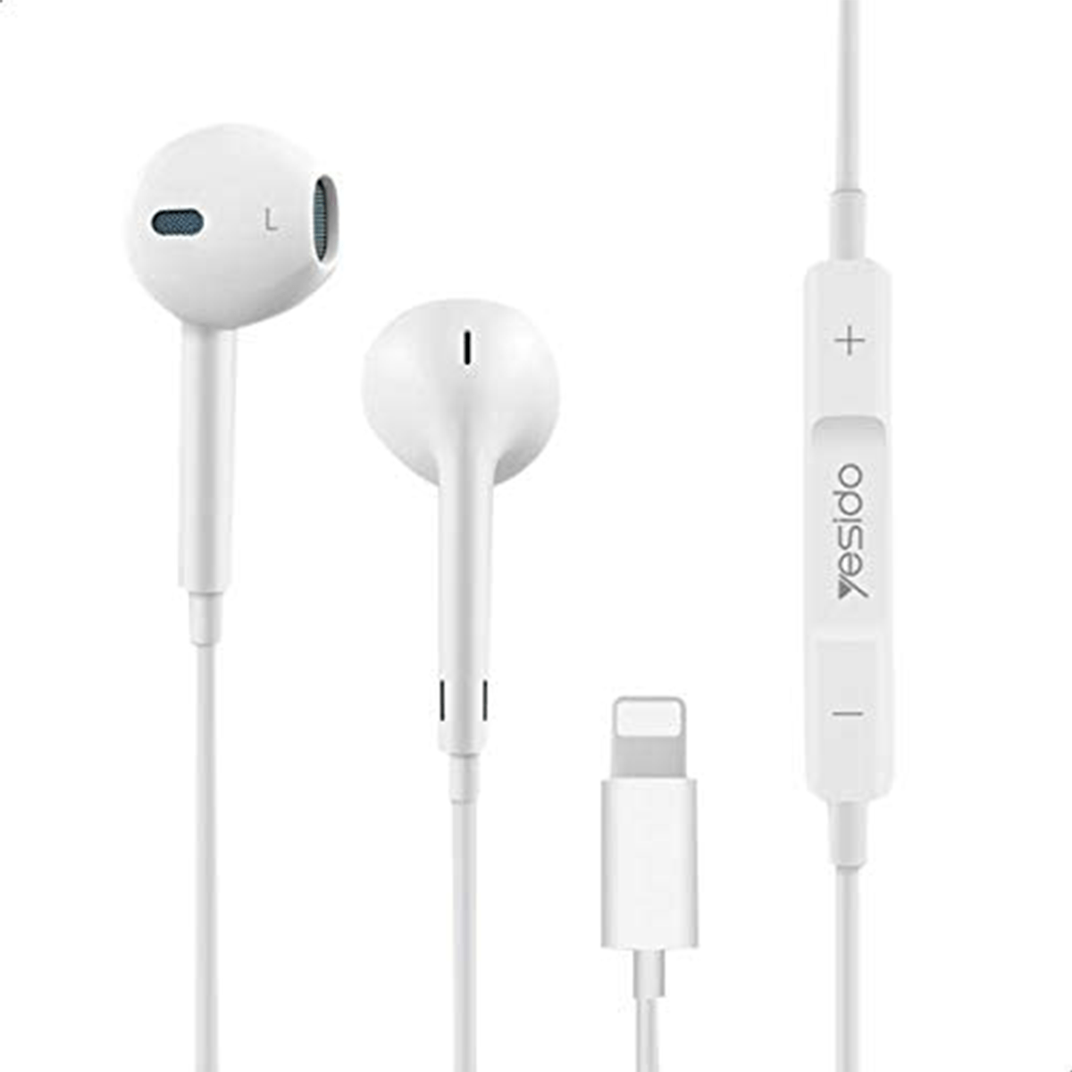 Audifonos In Ear Wired Lightning Yesido Yh20 Blanco