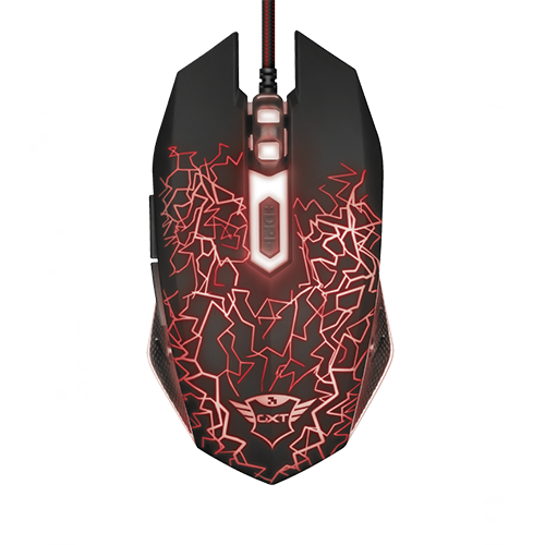 Mouse Gamer Trust Gxt 105 Izza Illuminated Negro