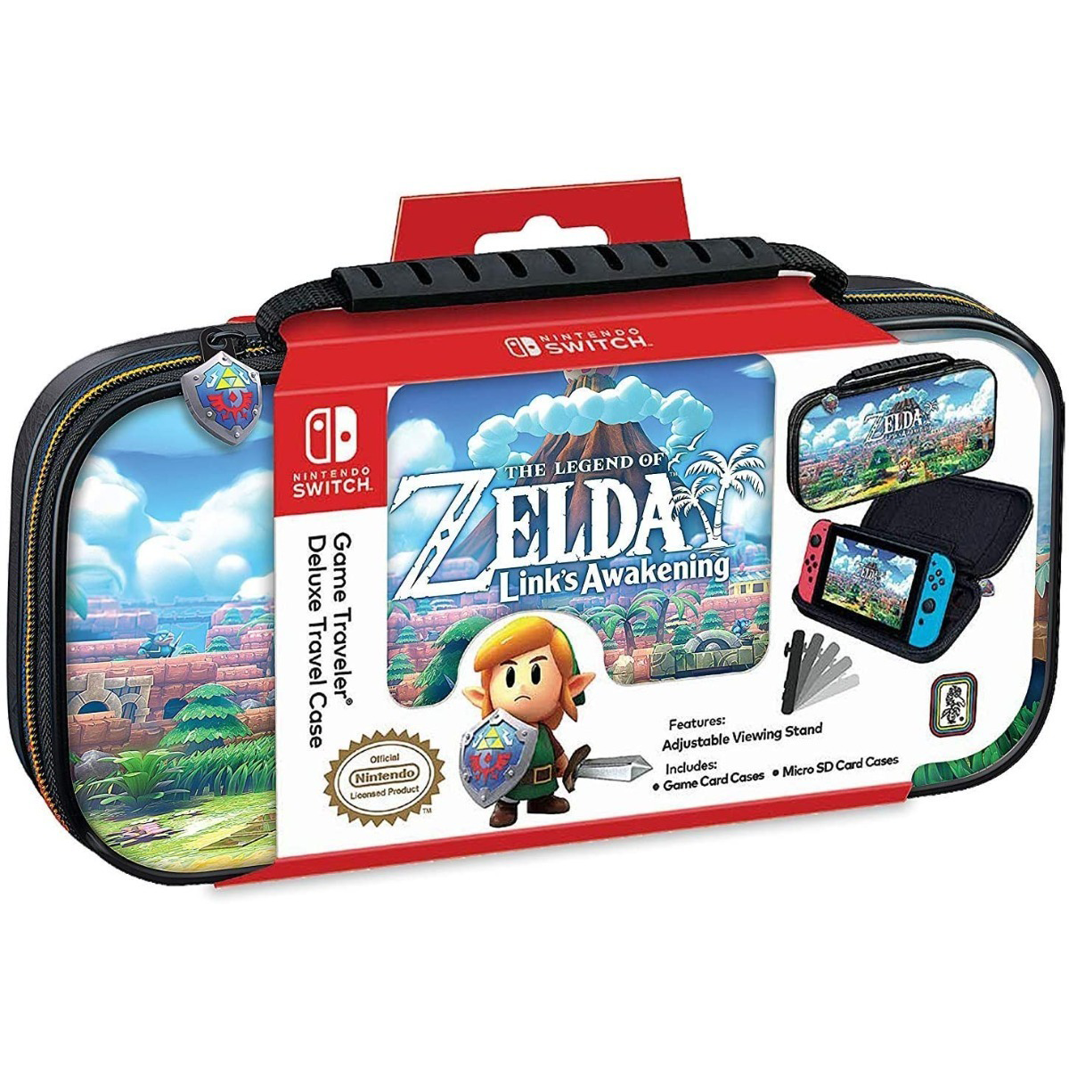 Bolso Protector Nintendo Switch Deluxe Zelda Link Aweakening