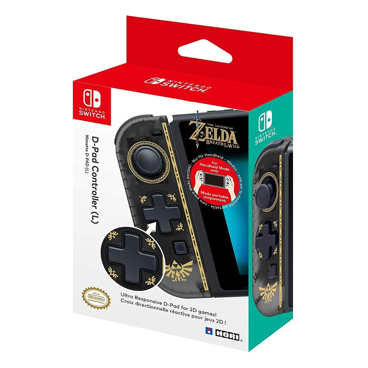 Joy-con Izquierdo Hori Modelo Zelda Negro